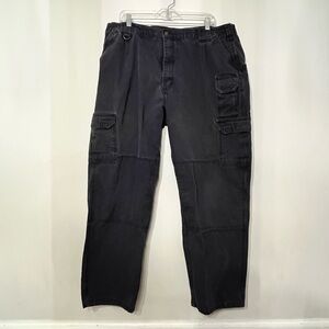 5.11 Tactical Regular Fit Cotton Canvas Cargo Pant Black # 74251 Work L 42x30